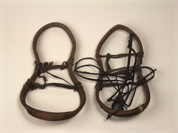 Ainu snow shoes (cirru). Collected in Hokkaido sometime before 1901. Photograph by Francine Sarin and Jennifer Gibson Chiappardi. Penn Museum image 174442.